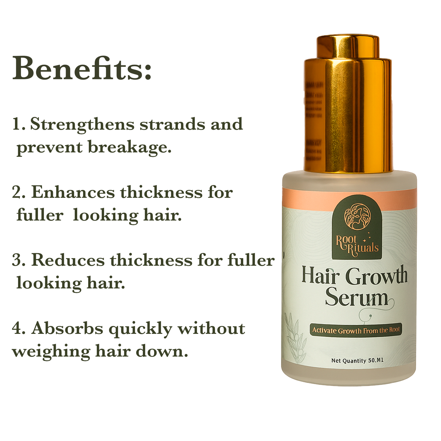 Root Rituals Hair Growth Serum and Reduce Hair Fall.