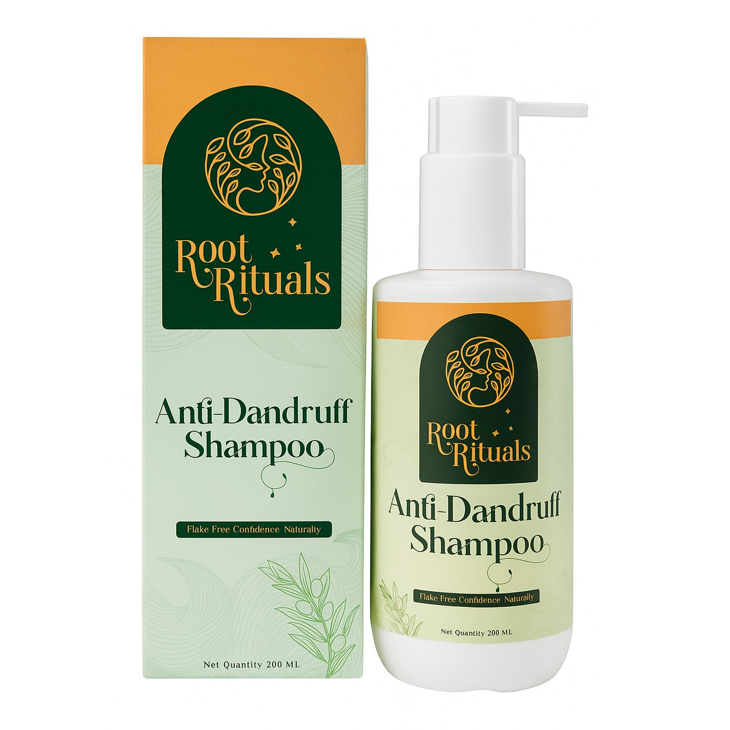 RootRituals Anti dandruff Shampoo with Tea Tree & Zinc.