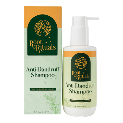 RootRituals Anti dandruff Shampoo with Tea Tree & Zinc.