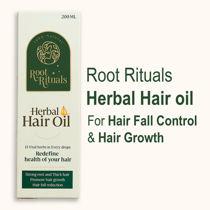 RootRituals Jadibuti Hair Oil for Men & Women, Promote hair growth and reduces hairfall - 200ml