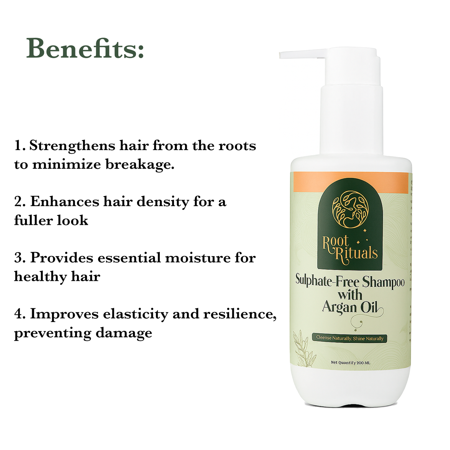 Root Rituals Sulphate-Free Shampoo Enriched with Argan Oil
