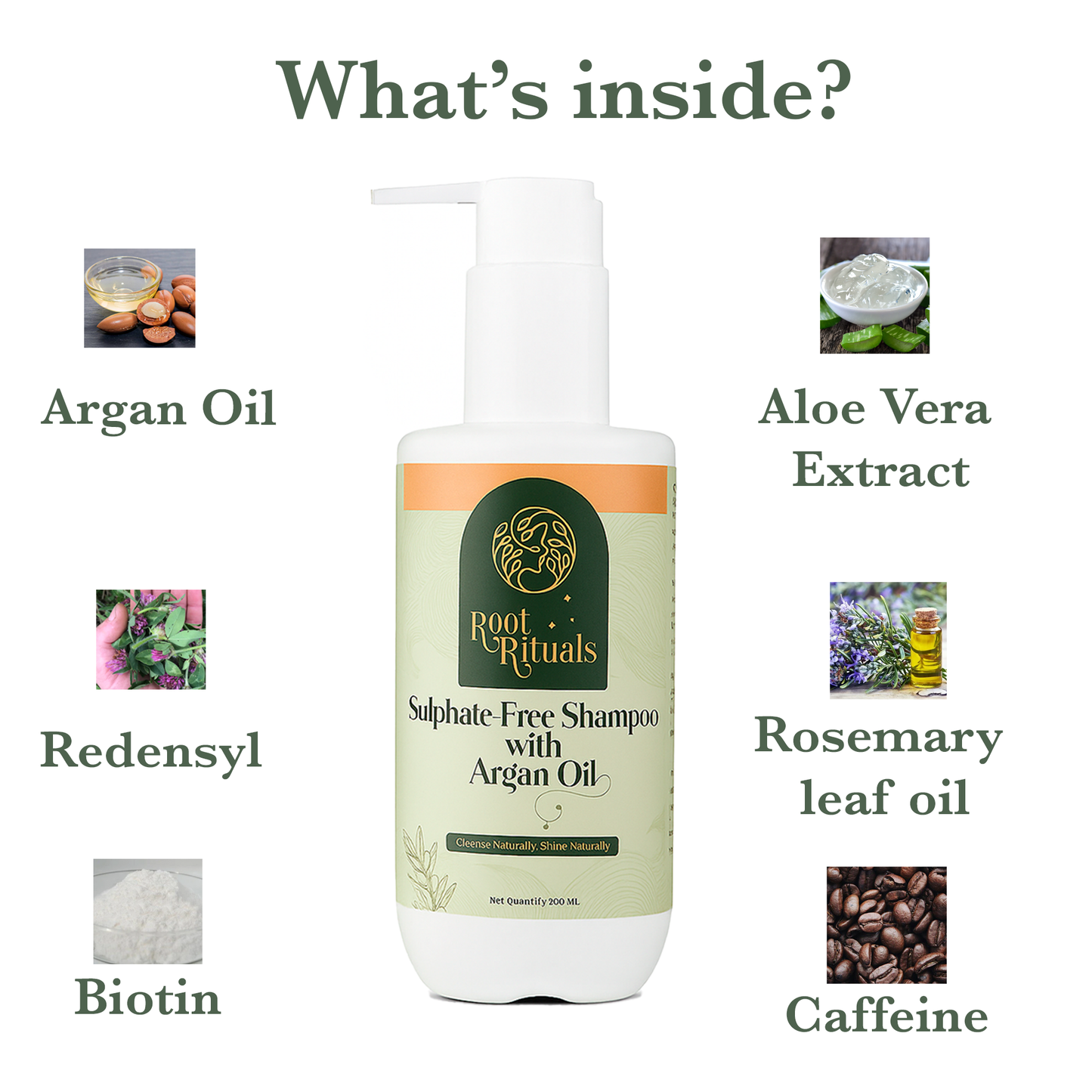 Root Rituals Sulphate-Free Shampoo Enriched with Argan Oil